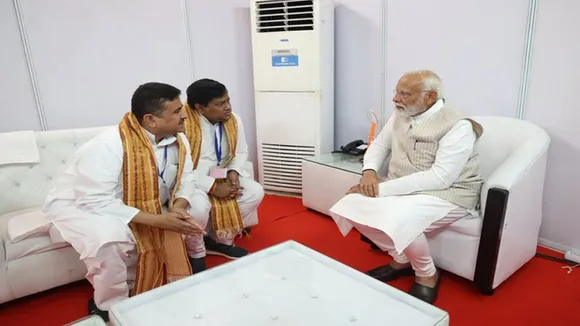 Narendra Modi had 10-minute meeting with Suvendu Adhikari and Sukant Majumder to shake up TMC , শুভেন্দু সুকান্তর সঙ্গে মোদীর বৈঠক