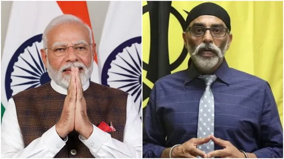 Narendra Modi, Gurpatwant Singh Pannun, নরেন্দ্র মোদী, গুরুপতবন্ত সিং পান্নুন