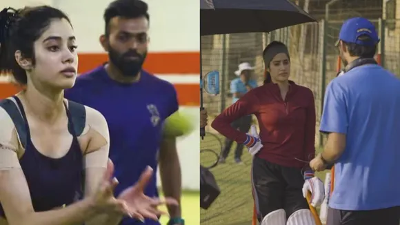 Janhvi kapoor- cricket- Mr & Mrs Mahi