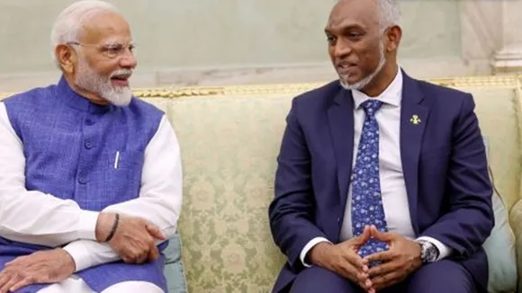 Prime Minister Narendra Modi, President of Maldives Mohamed Muizzu, প্রধানমন্ত্রী নরেন্দ্র মোদী, মালদ্বীপের প্রেসিডেন্ট মহম্মদ মুইজ্জু