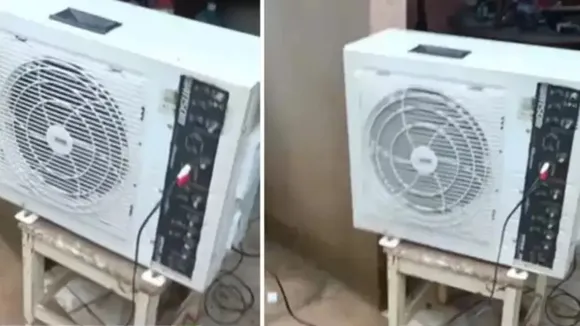 Jugaad Viral Video, Trending Video, Viral Video News, Trending Video, AC outdoor unit into speaker