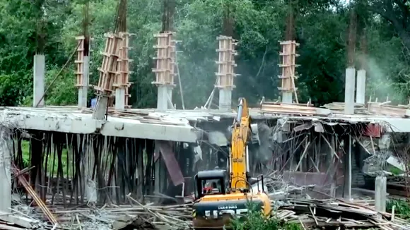 YSRCP noted that the court had ordered a halt to any demolition activity, which was conveyed to the CRDA commissioner by a party lawyer, but the authority still went ahead and demolished the structure.