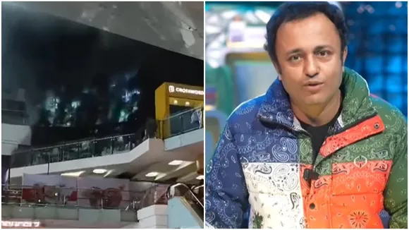 Joyjit Banerjee shared a terrific inside video of acropolis mall fire today