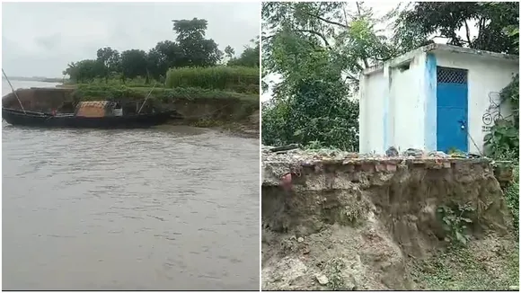 Erosion of Ganges has taken dangerous shape in Gopalpur of Malda's Manikchak, মালদা মানিকচক, নদী ভাঙন, গঙ্গা ভাঙন