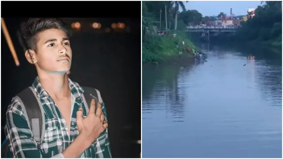 The boy was swept away by the water in Baruipur, বারুইপুর, রিলস, কিশোর, জলের স্রোতে ভেসে গেল কিশোর