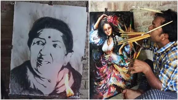 Painter Samaresh wants to be named in Guinness World Records, গিনেস বুক অফ রেকর্ডস, চিত্রকর সমরেশ মাইতি, Painter Samaresh wants to be named in Guinness World Records in Sundarban, Sundarban Painter"