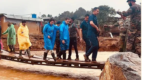 Rahul and priyanka in Wayanad