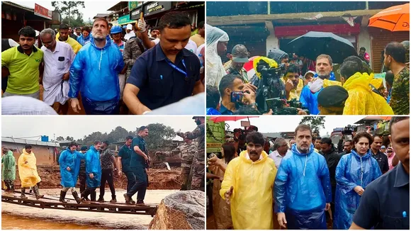 "wayanad landslides, rescue operations, rahul gandhi, priyanka gandhi, chooralmala, kerala, cm, wayanad landslides, rescue operations, Rahul Gandhi, Priyanka Gandhi, chooralmala, Kerala, CM"