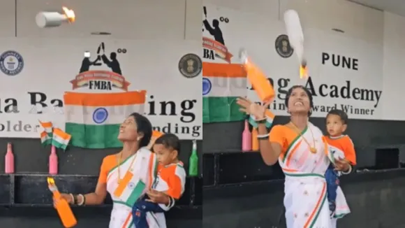 "Independence Day, Viral Video, Talent, Women showed her talent, Viral News, Trending Video,