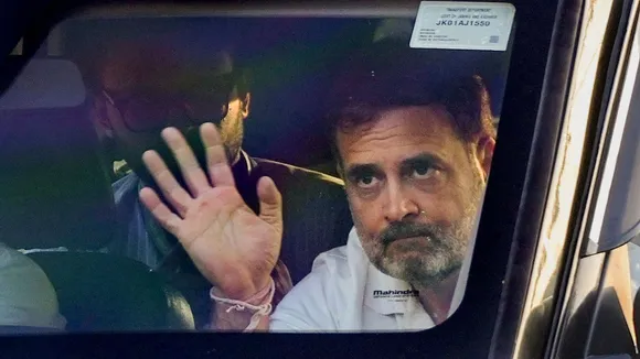 Leader of Opposition in Lok Sabha and Congress MP Rahul Gandhi arrives in Srinagar,