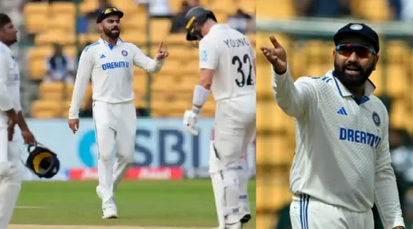 Video KL Rahul and Virat Kohli drop catch Rohit Sharma angry  India vs New Zealand 1st Test Bengaluru Tamil News 