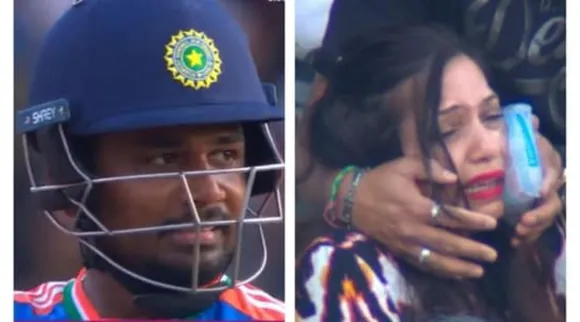 video Sanju Samson sorry young lady hit on the face India vs South Africa 4th T20I Tamil News
