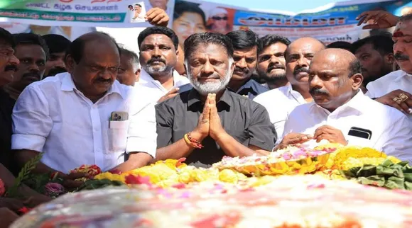 OPS at Jayalalitha memorial