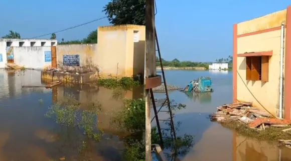 logging rain water in trichy
