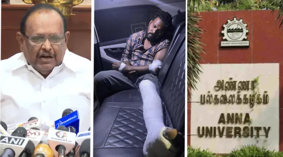 Anna University Sexual Assault Case TN law minister ragupathy on accused photo with udhayanidhi ma  subramanian DMK  Tamil News