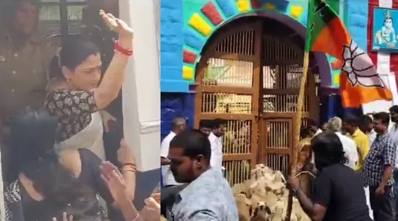 Madurai TN BJP Womens wing protest kushboo arrested Tamil News 