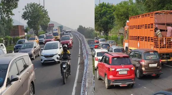 Pongal holidays Heavy traffic on Trichy Chennai National Highway Tamil News
