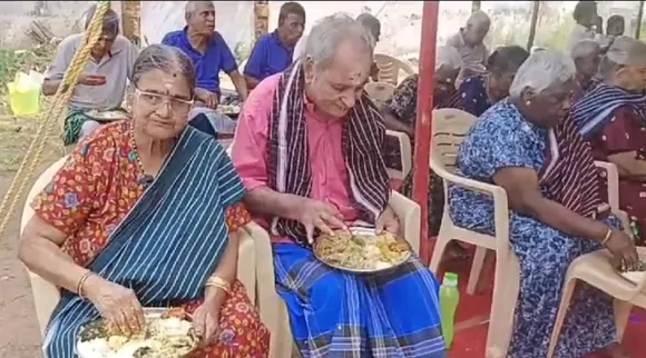 Old age home celebration
