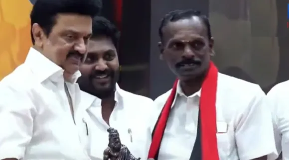 seeman Naam Tamilar Katchi cadres and executives join DMK infront of CM MK Stalin Anna Arivalayam Tamil News