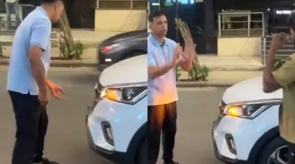 Rahul Dravid Car Collides With Auto In Bengaluru Heated Argument Driver video Tamil News