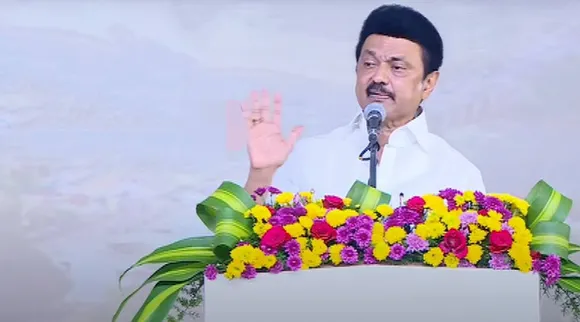 mk stalin hand