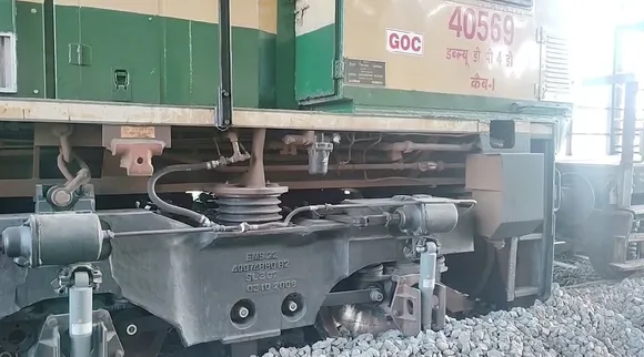 Freight train engine derailed in Tiruvarur Rescue work underway Tamil News  