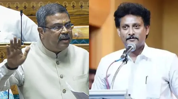 TN Minister Anbil Mahesh and Trichy Siva DMK on Dharmendra Pradhan speech Tamil News