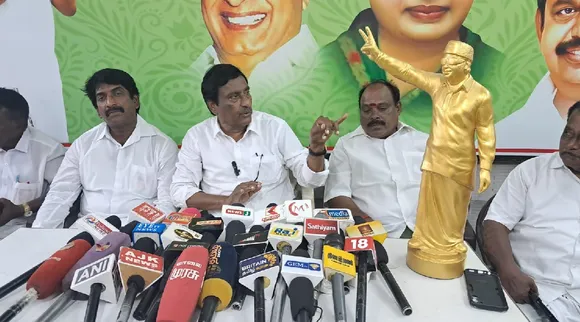 Puducherry AIADMK secretary A Anbalagan on three language formula DMK congress Tamil News 