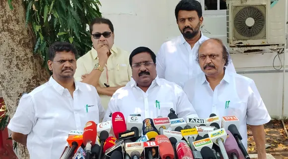 R Siva DMK Puducherry Legislative Assembly opposition leader press meet NEP walkout Tamil News