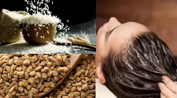 Rice hair pack