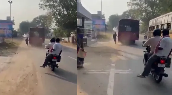 Tirupathur Vaniyambadi Kothakottai govt bus not stopped class 12 girl student runs behind driver suspended Tamil News 