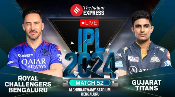 RCB vs GT  Live Score IPL 2024: டாஸ் வென்ற பெங்களூரு அணி பந்துவீச முடிவு : குஜராத் பேட்டிங்
