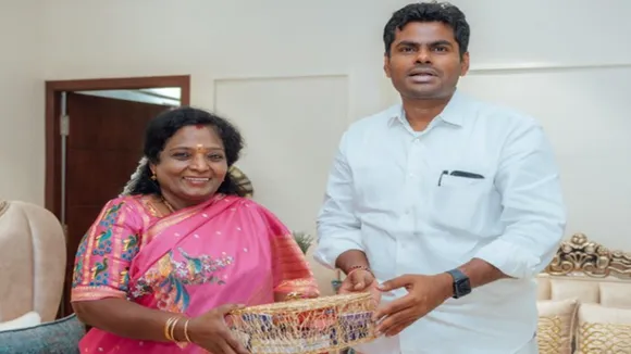 Annamalai said that he was happy to meet Tamilisai