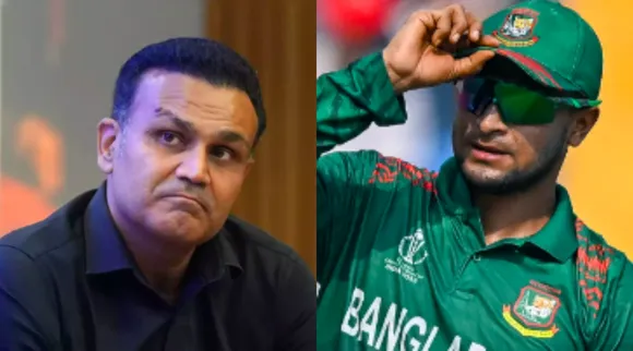 shakib al hasan replies to Virender Sehwag Comment video Tamil News 