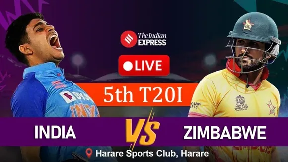 India vs Zimbabwe Live Score 5th T20I