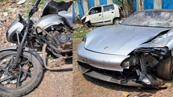 Pune porsche car accident