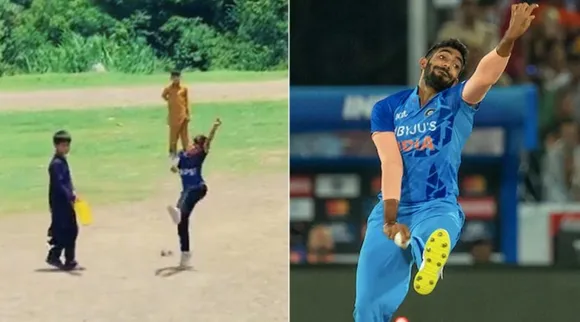 Video Young Boy Bowling Action Goes Viral Wasim Akram  Jasprit Bumrah Tamil News 