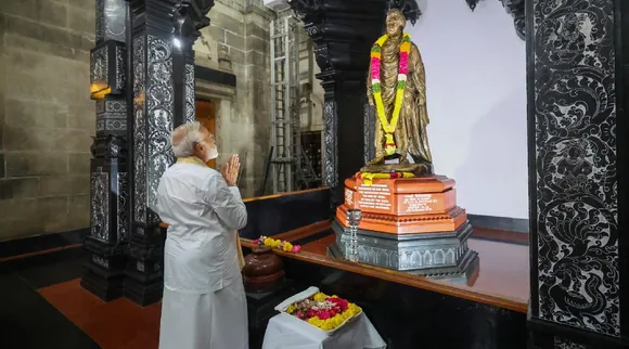  PM Narendra Modi begins meditation at Vivekananda Rock Memorial Tamil News 