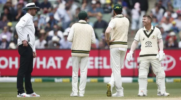 Bizarre scenes as 3rd umpire gets stuck in lift delays AUS vs PAK Test Tamil News 