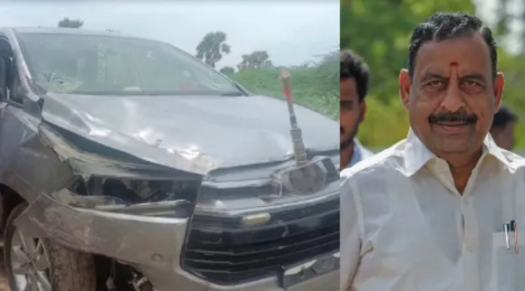 Former AIADMK Minister OS Manian car accident near Nagapattinam Tamil News 