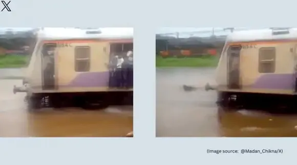 water logged train