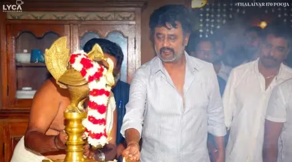 இளமை தோற்றத்தில் ரஜினிகாந்த் : தலைவர் 170 படத்தின் பூஜை புகைப்படங்கள் வைரல்