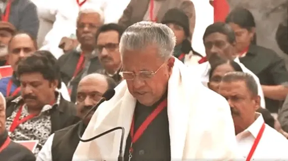 Pinarayi Vijayan at Jantar Mantar