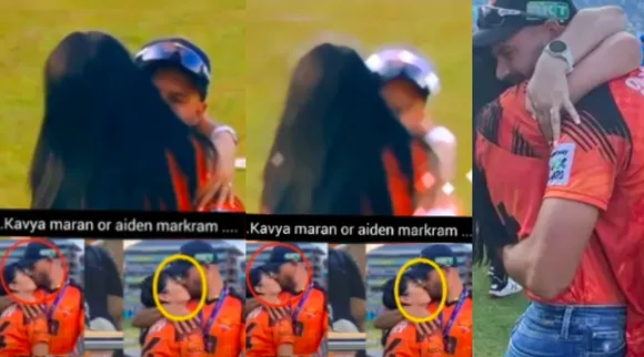 fact check on misleading video of kavya maran kissing aiden markram Tamil News 