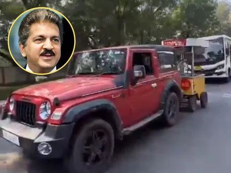 'BTech Pani Puri Wali' uses Thar SUV to tow cart, Mahindra says, 'I love...'