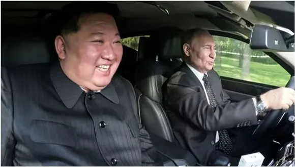 vladimir putin  and  kin jong un