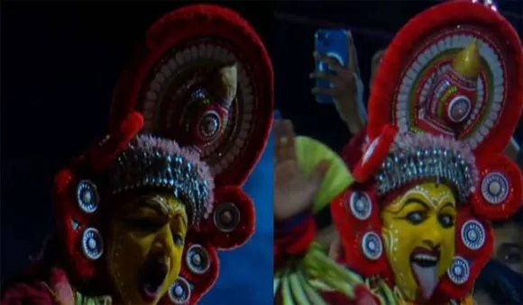 തെയ്യത്തറയില്‍ ചുവട് വച്ച് പഞ്ചുരുളി; ആറ്റുകാല്‍ ക്ഷേത്രത്തില്‍ തെയ്യത്തെ നേരില്‍ കാണാനെത്തിയത് നിരവധി പേര്‍
