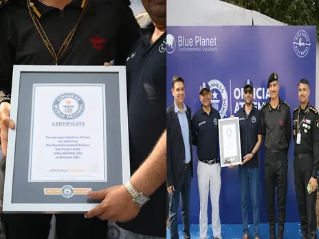 Blue Planet with Blue Nudge make it into Guinness World Records for the 'Most Paper Collected in 24 Hours'