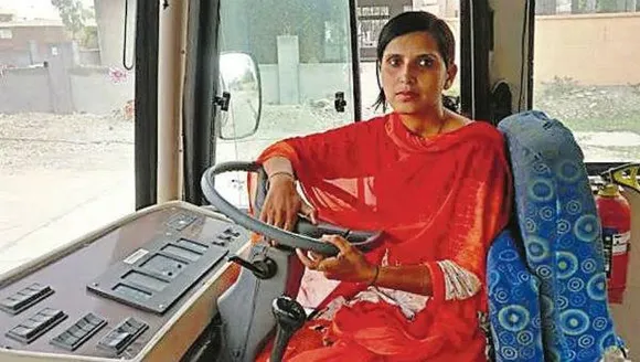 Women bus drivers in Pune