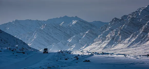 snow in India